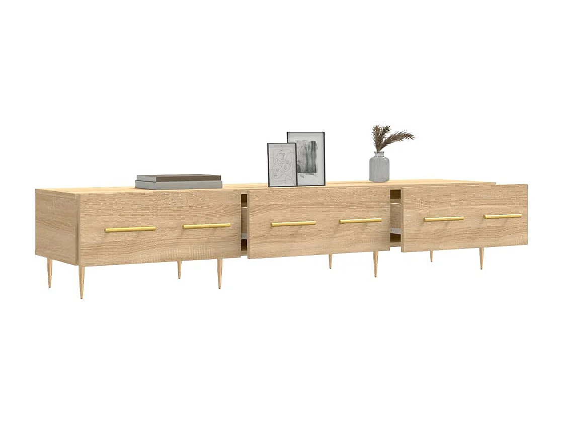 Sidney  Mueble de TV madera de ingeniería roble Sonoma 150x36x30 cm