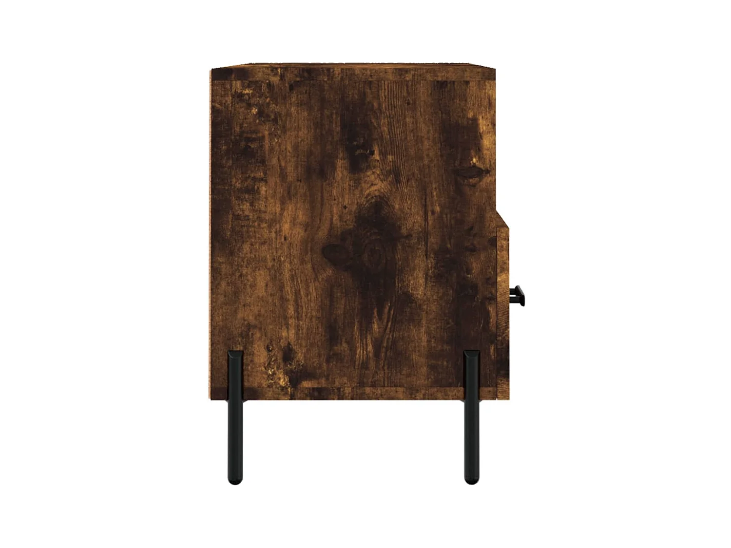 Erasmo  Meuble TV Chêne fumé 80x36x50 cm Bois d'ingénierie