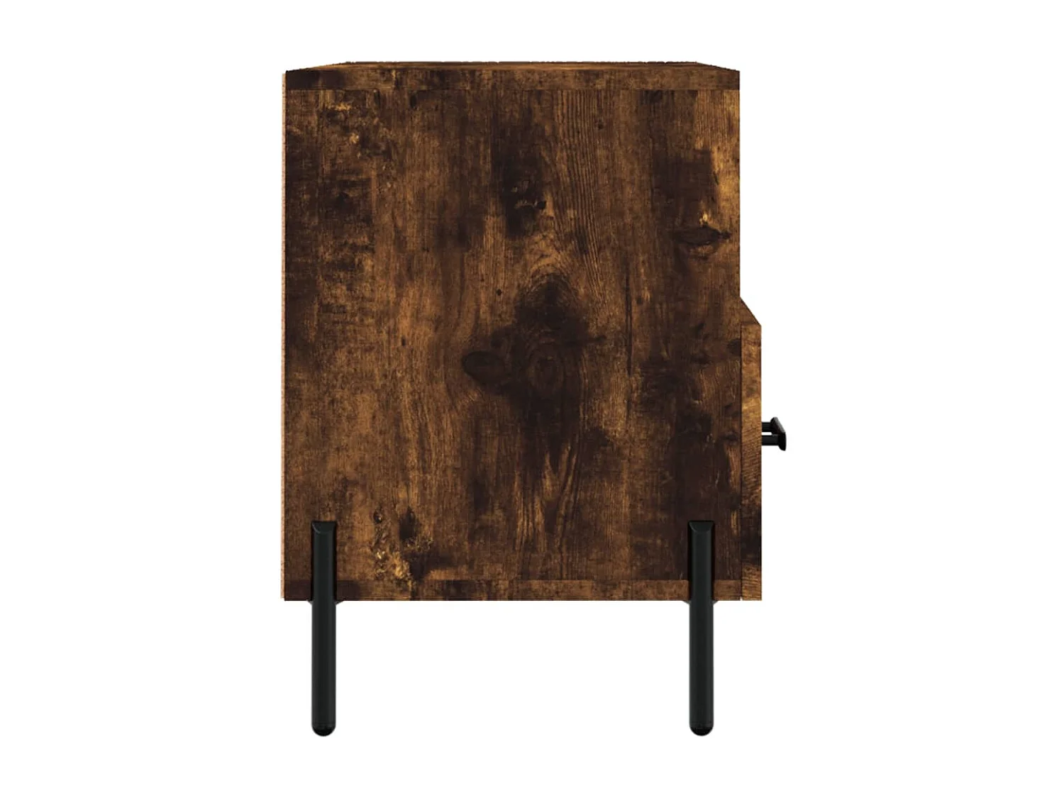 Erasmo  Meuble TV Chêne fumé 80x36x50 cm Bois d'ingénierie