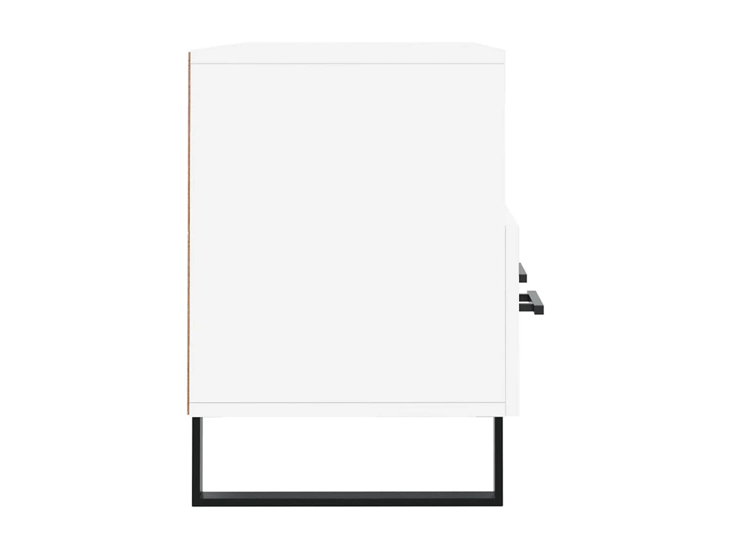 Thimister-Clermont  Meuble TV blanc 102x36x50 cm bois d'ingénierie