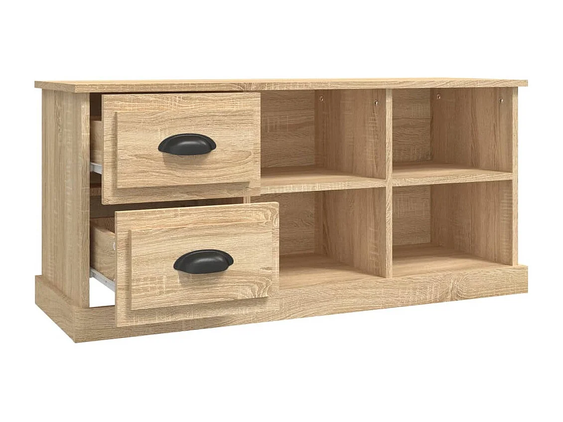 Landisville  Tv-meubel 102x35,5x47,5 cm bewerkt hout sonoma eikenkleurig