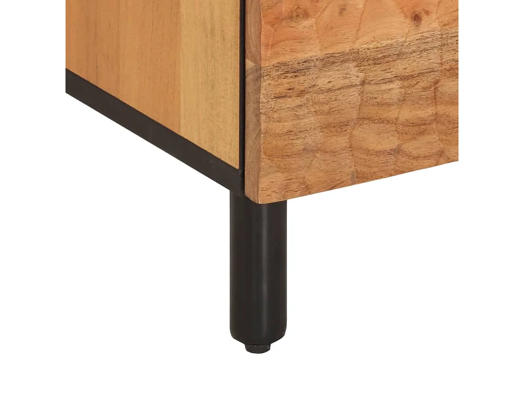 Luc-Élie  Meuble TV 100x33x46 cm bois d'acacia solide