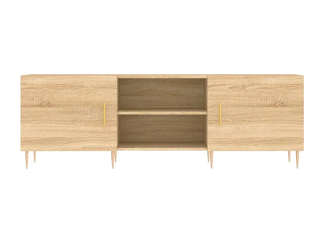 Hermanni  Meuble TV chêne sonoma 150x30x50 cm bois d'ingénierie