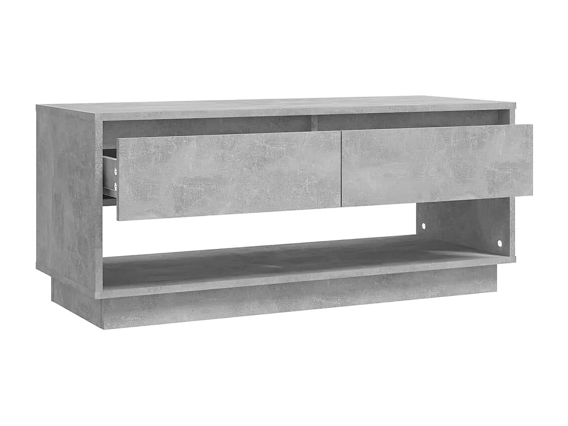 Ilias  Tv-meubel 102x41x44 cm bewerkt hout betongrijs