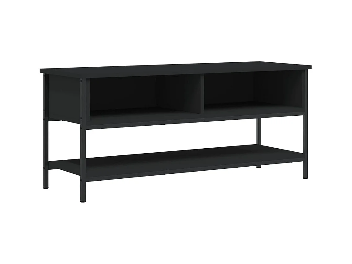 Thilda  Mueble de TV madera contrachapada negro 100x35x45 cm