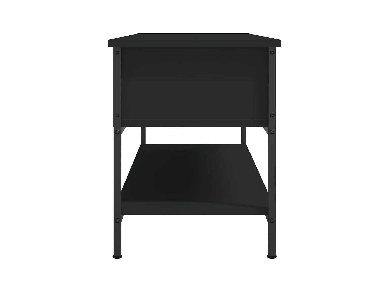 Thilda  Tv-meubel 100x35x45 cm bewerkt hout zwart