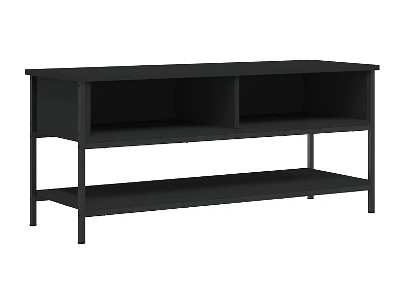 Thilda  Mueble de TV madera contrachapada negro 100x35x45 cm
