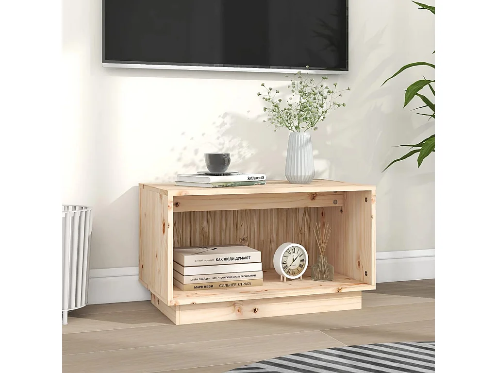 Myrrh  Meuble TV 60x35x35 cm Bois de pin massif