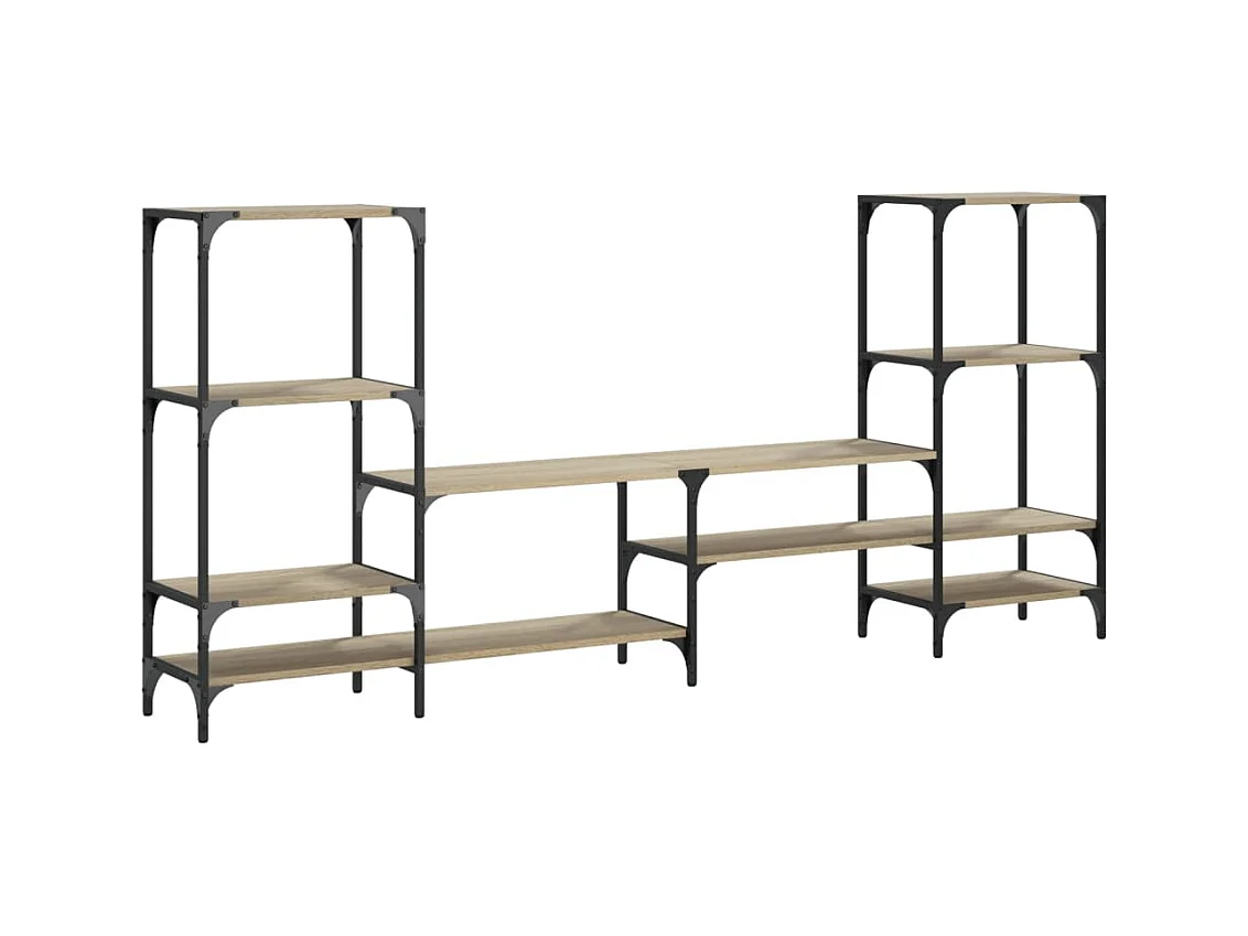 Cilyra  Meuble TV chêne sonoma 206,5x28,5x95 cm bois d'ingénierie