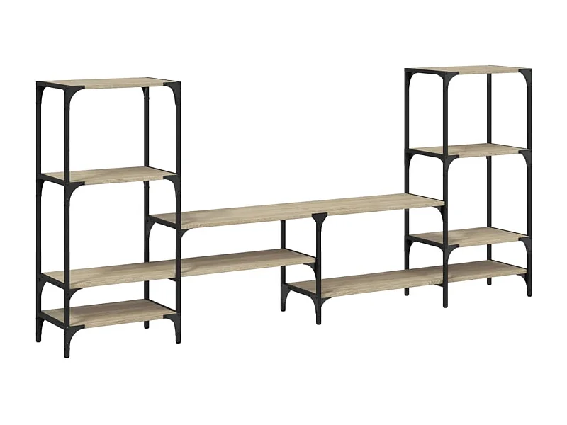 Cilyra  Meuble TV chêne sonoma 206,5x28,5x95 cm bois d'ingénierie