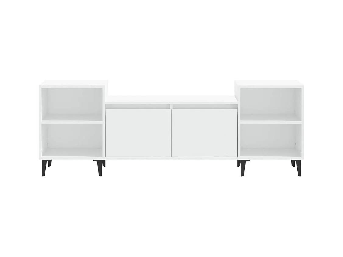 Blakely  Meuble TV Blanc 160x35x55 cm Bois d'ingénierie
