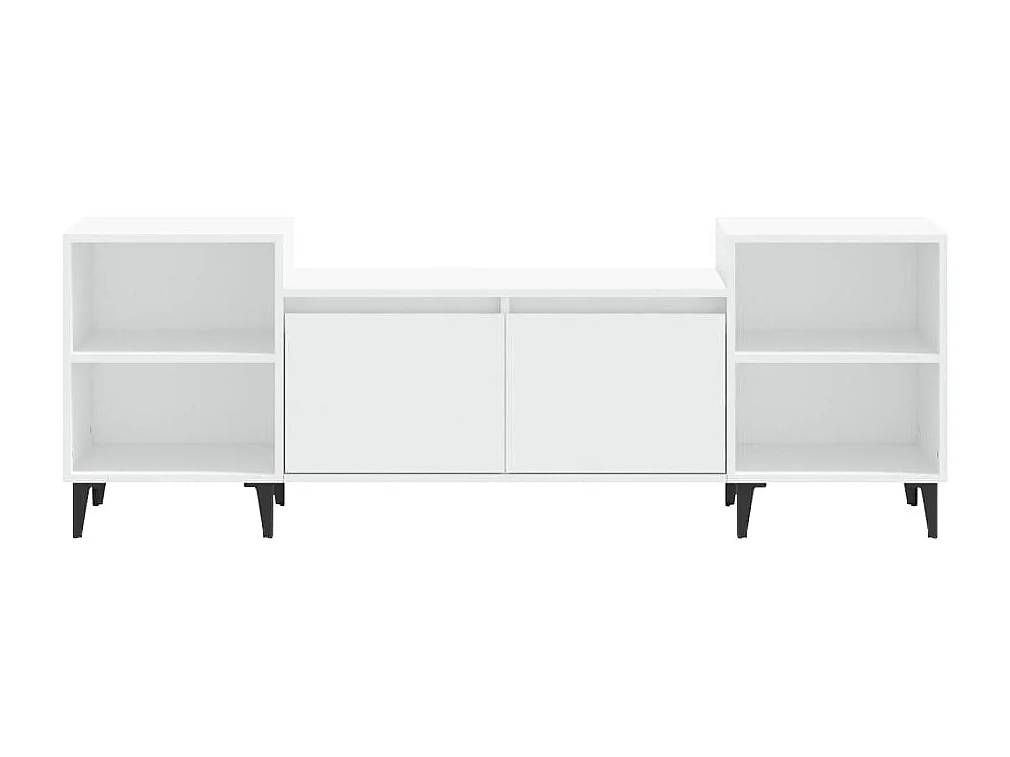Blakely  Meuble TV Blanc 160x35x55 cm Bois d'ingénierie