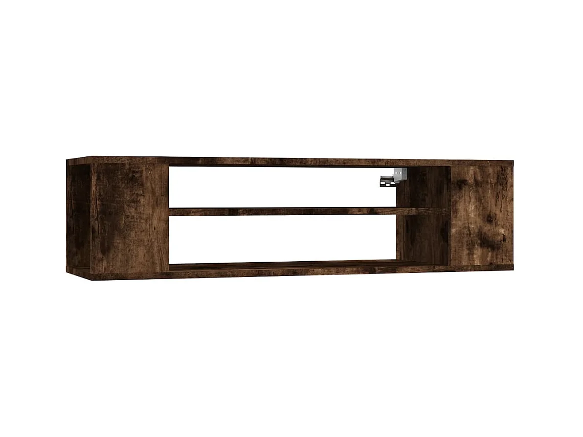 Saint-Quentin  Armoire TV suspendue Chêne fumé 100x30x26,5cm Bois d'ingénierie