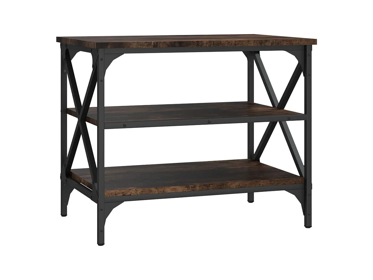 Othmane  Meuble TV Chêne fumé 60x40x50 cm Bois d'ingénierie