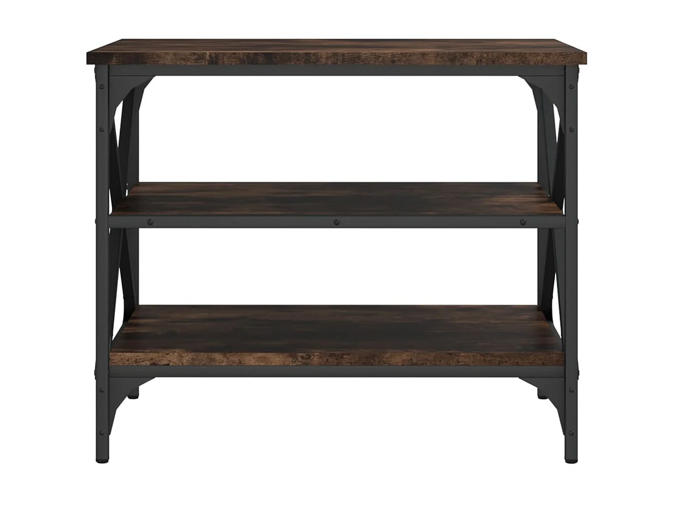 Othmane  Meuble TV Chêne fumé 60x40x50 cm Bois d'ingénierie