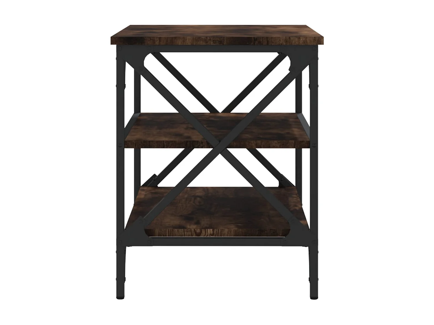 Othmane  Meuble TV Chêne fumé 60x40x50 cm Bois d'ingénierie