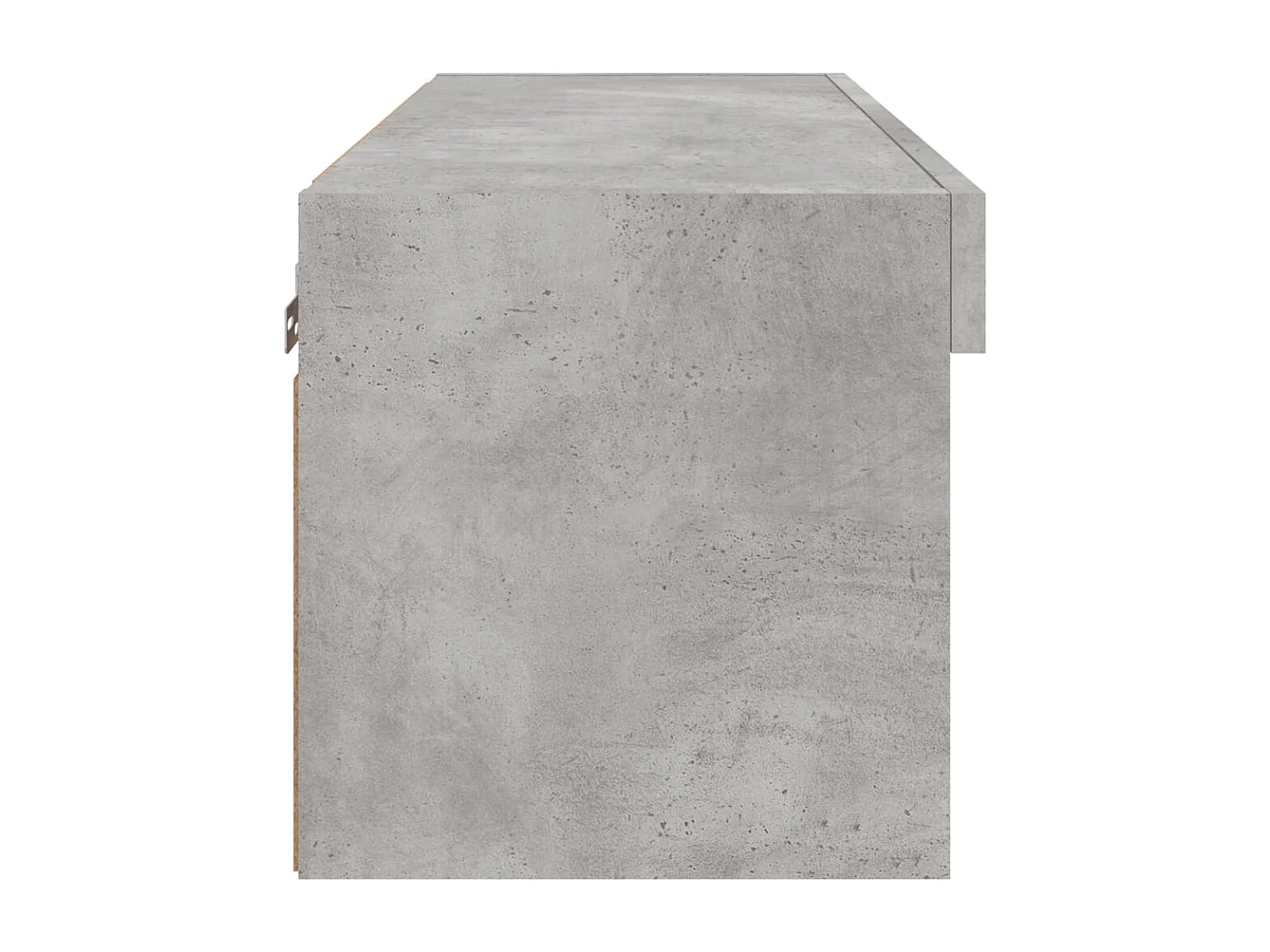 Mano  Meuble TV avec lumières LED gris béton 60x30x30 cm