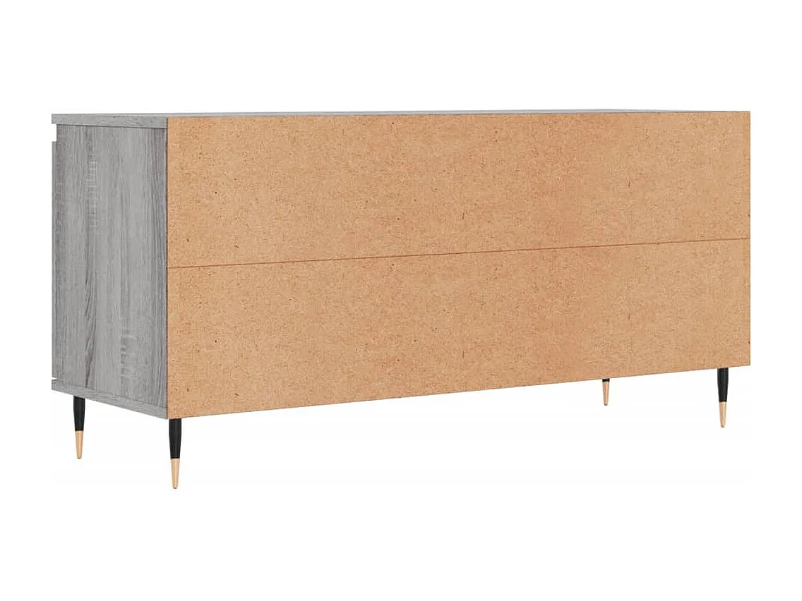 Grylor  Meuble TV sonoma gris 104x35x50 cm bois d'ingénierie