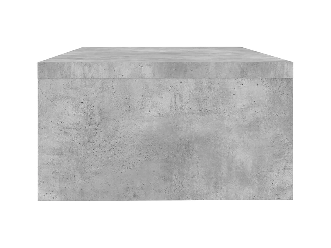 Prolenta Premium -  Soporte de pantalla madera ingeniería gris hormigón 42x24x13 cm