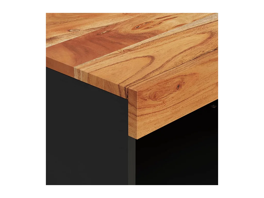 Nylvi  Meuble TV 60x33x43,5 cm bois d'acacia massif