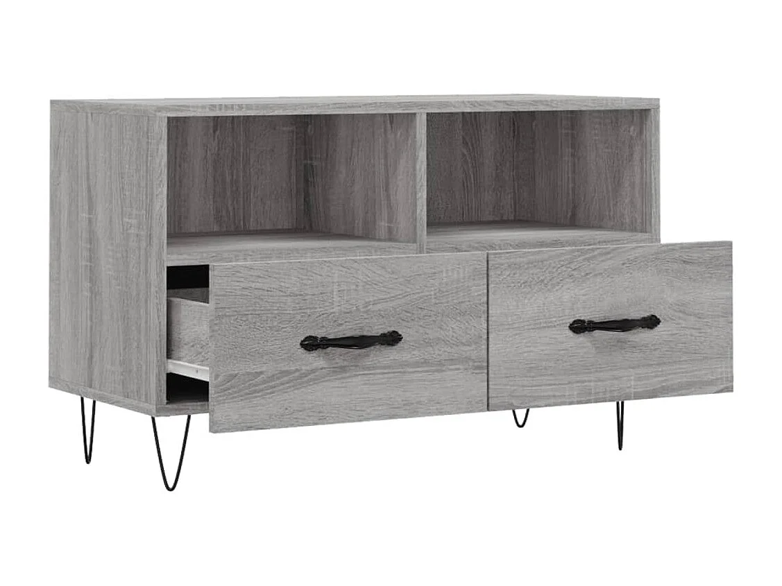 Rødovre  Meuble TV Sonoma gris 80x36x50 cm Bois d'ingénierie