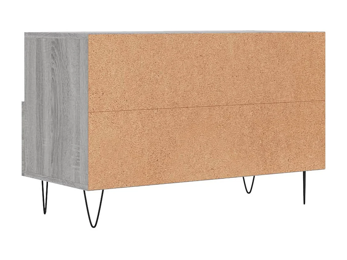 Rødovre  Meuble TV Sonoma gris 80x36x50 cm Bois d'ingénierie
