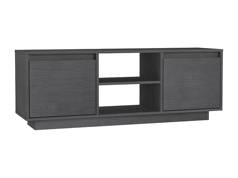 Saif  Meuble TV Gris 110x30x40 cm Bois de pin massif