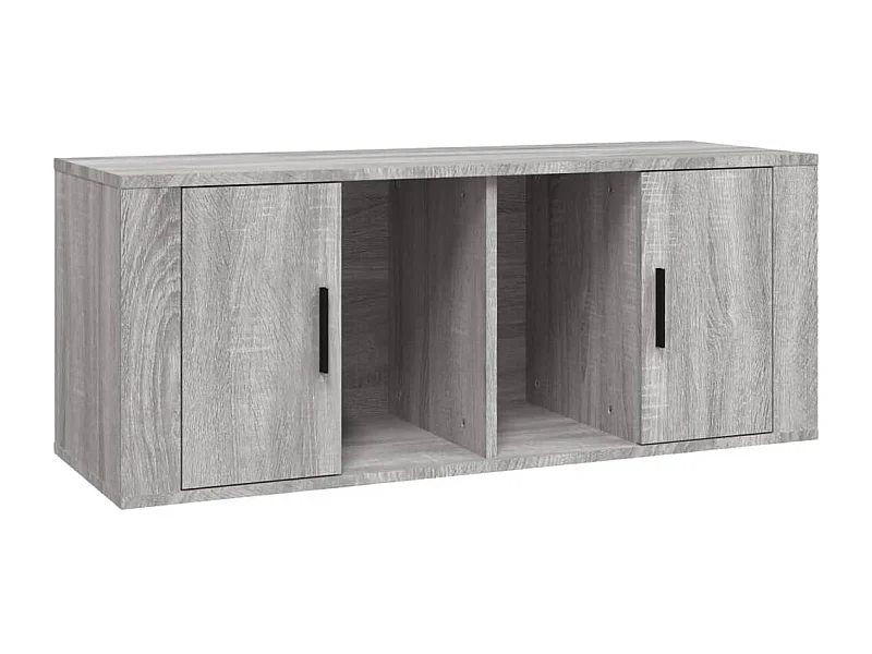 Alfinn  Mueble de TV madera contrachapada gris Sonoma 100x35x40 cm