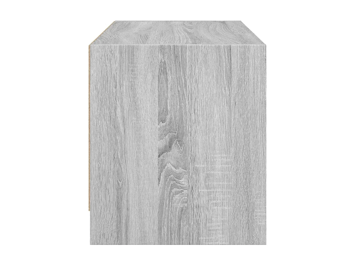 Herpen  Meuble TV avec portes en verre sonoma gris 68x37x42 cm