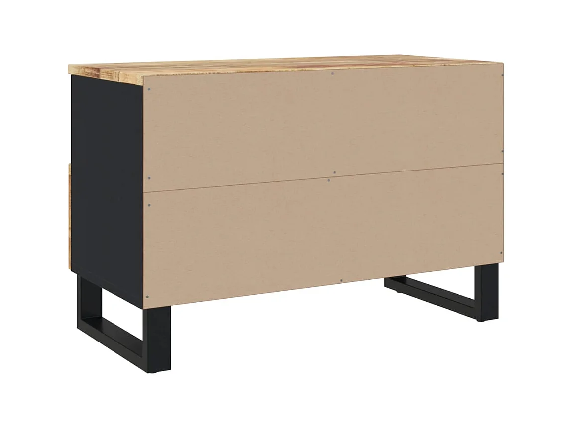 Cylen  Meuble TV 70x33x46 cm Bois massif de manguier