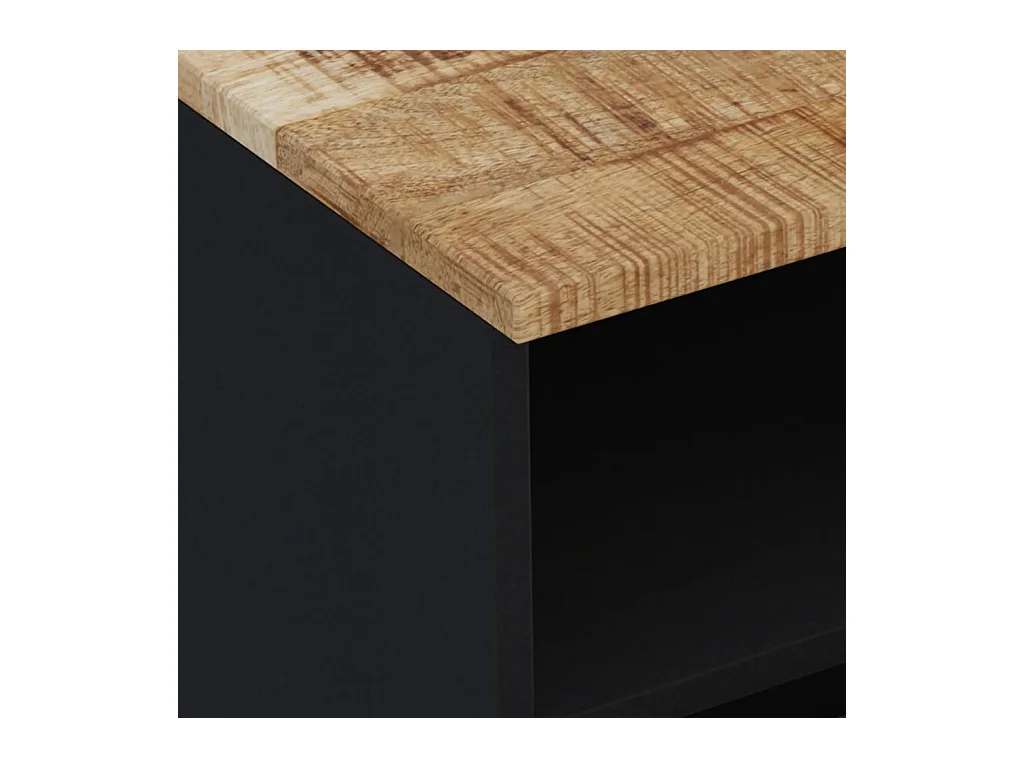 Cylen  Meuble TV 70x33x46 cm Bois massif de manguier