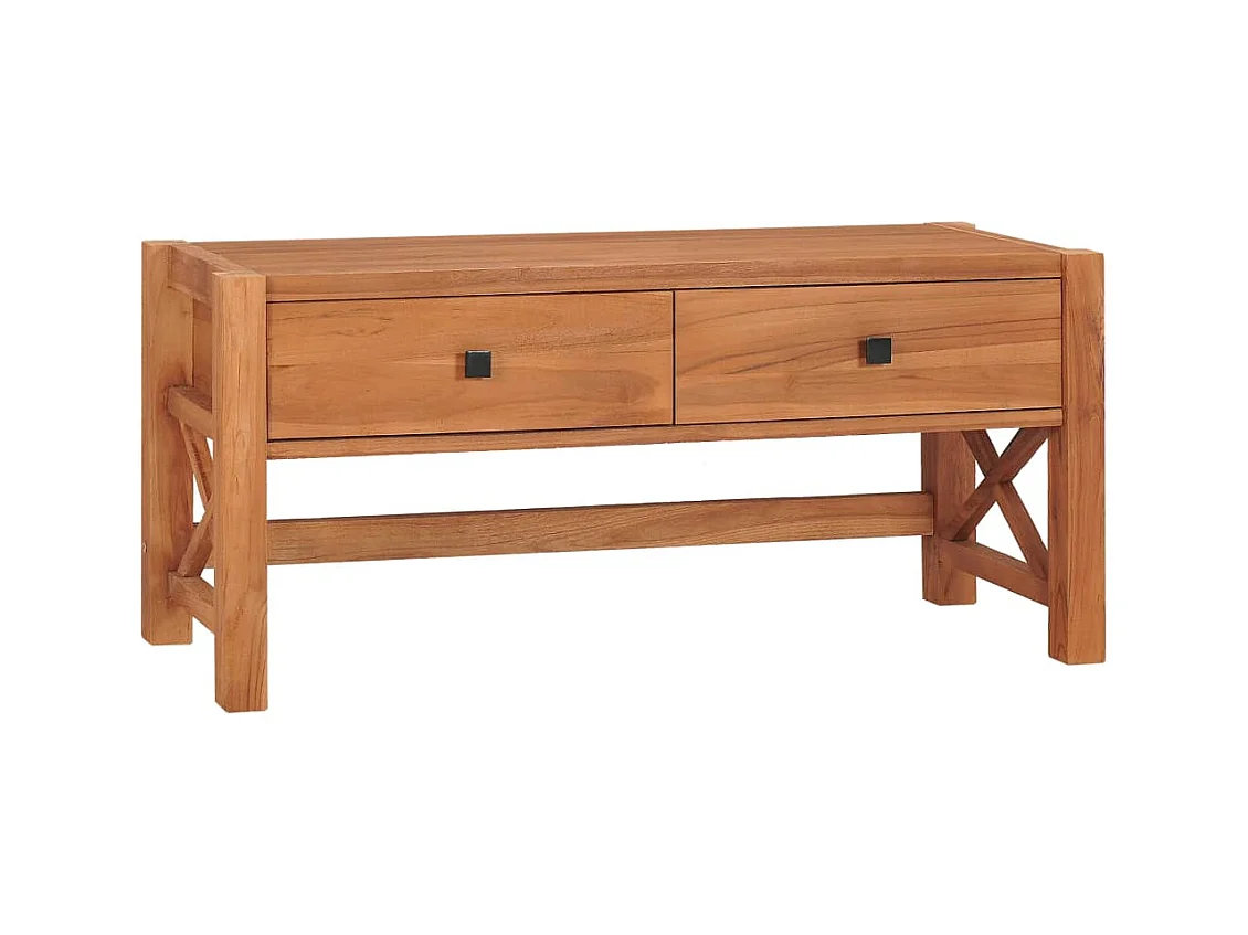 Mihra  Meuble TV 100x40x45 cm Bois de teck