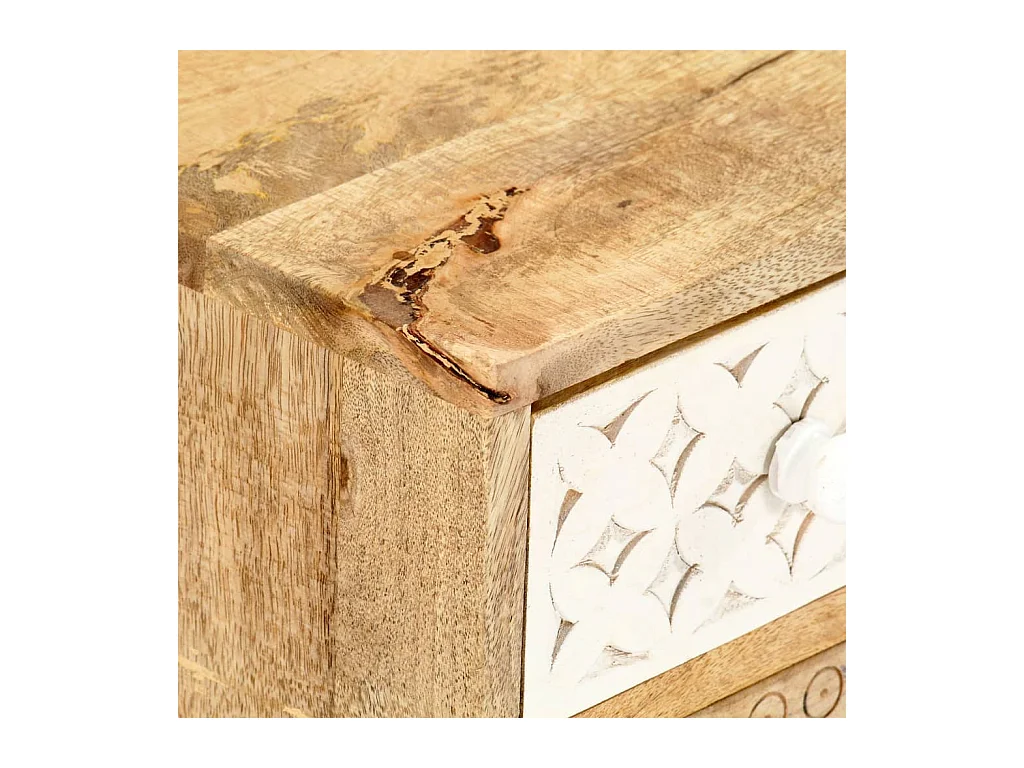 Garden Furniture -  Meuble TV 120x30x40 cm Bois massif de manguier