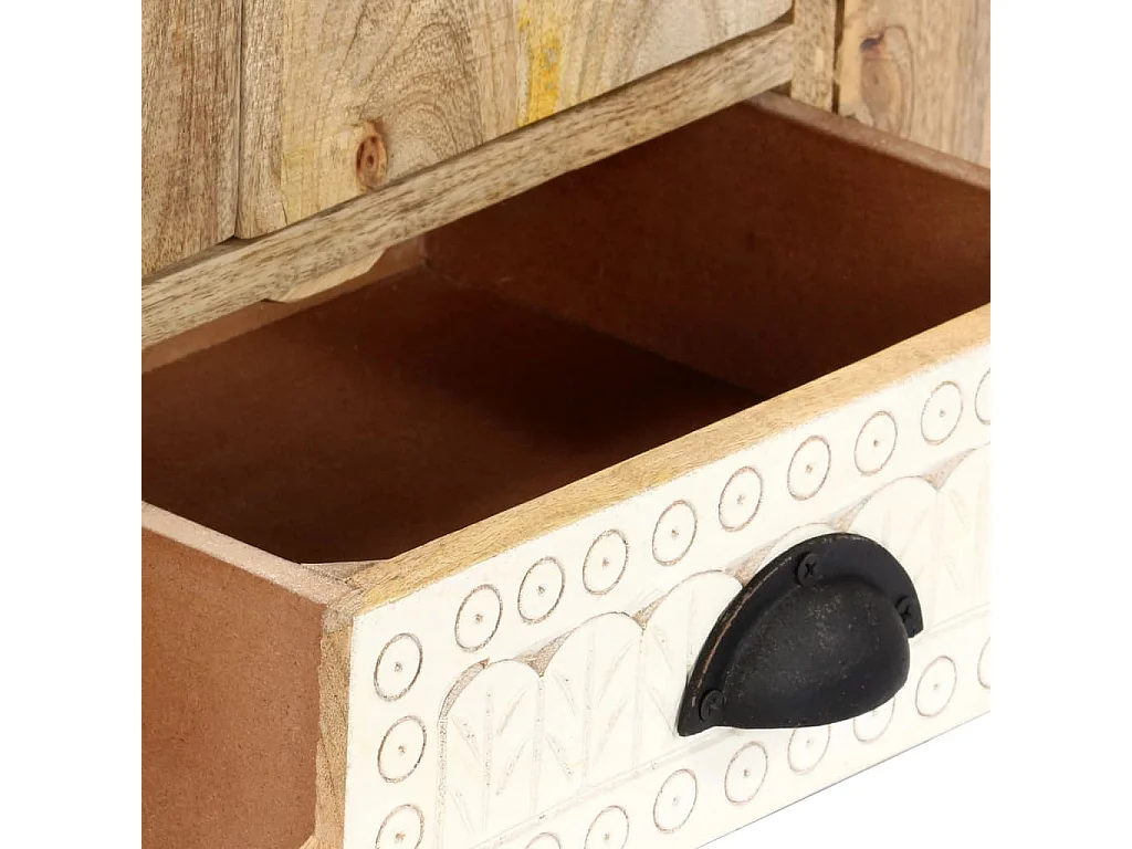 Garden Furniture -  Meuble TV 120x30x40 cm Bois massif de manguier