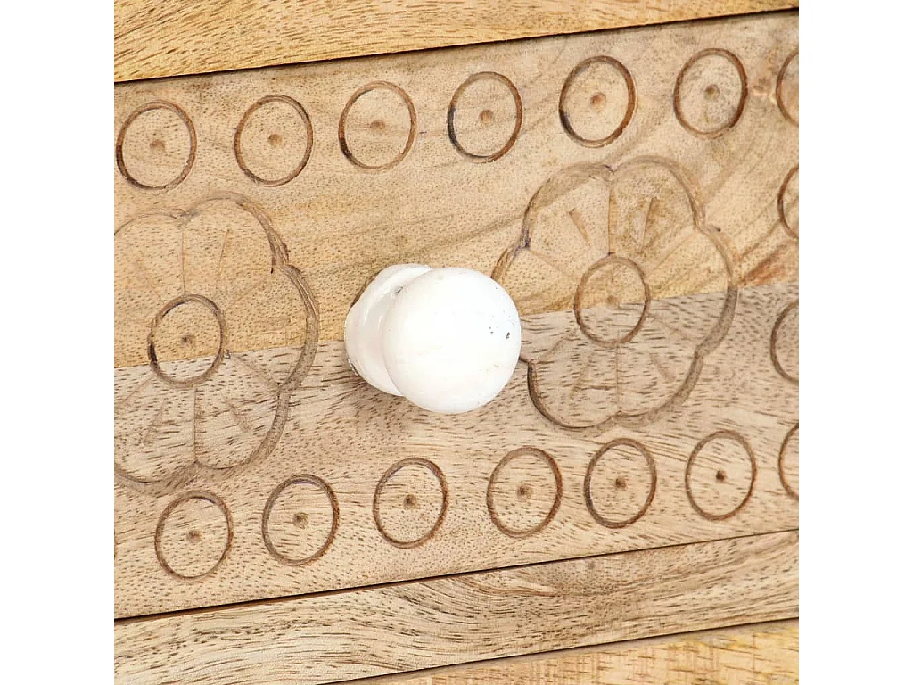 Garden Furniture -  Meuble TV 120x30x40 cm Bois massif de manguier