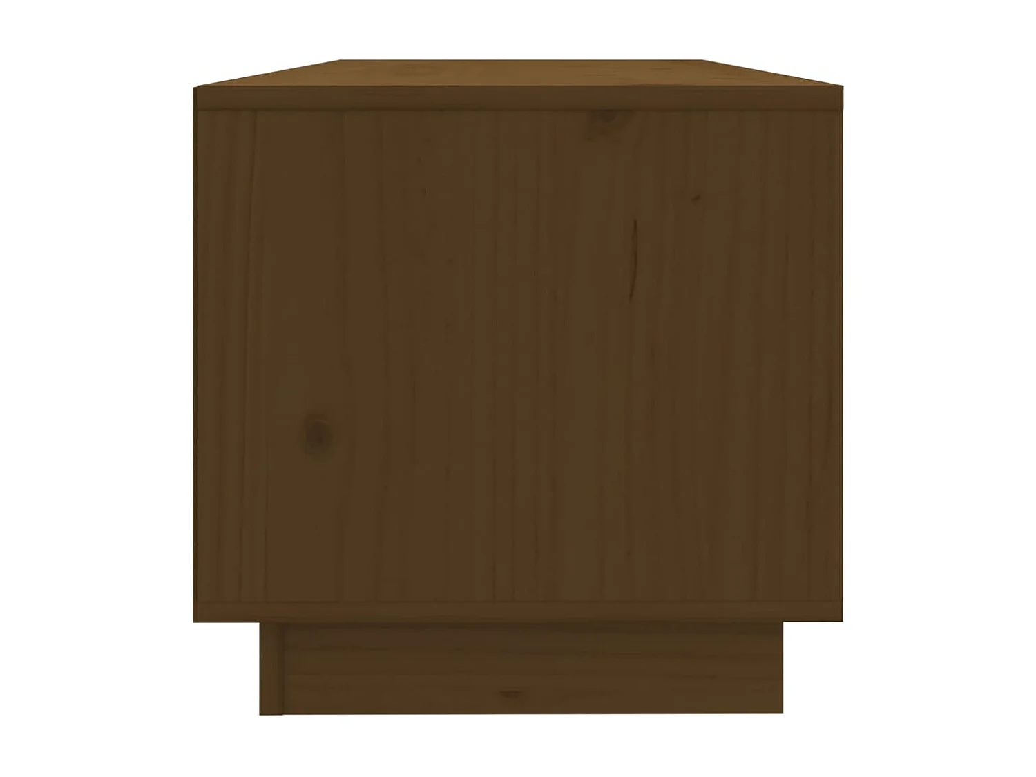 Lysira  Meuble TV Marron miel 90x35x35 cm Bois de pin massif