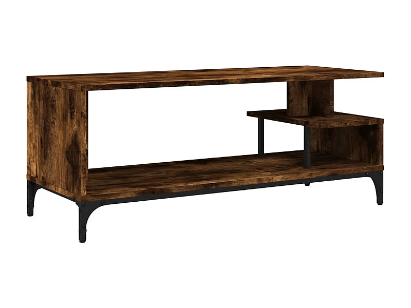 Trondheim  Tv-meubel 102x40x41 cm hout en gepoedercoat staal gerookt eiken