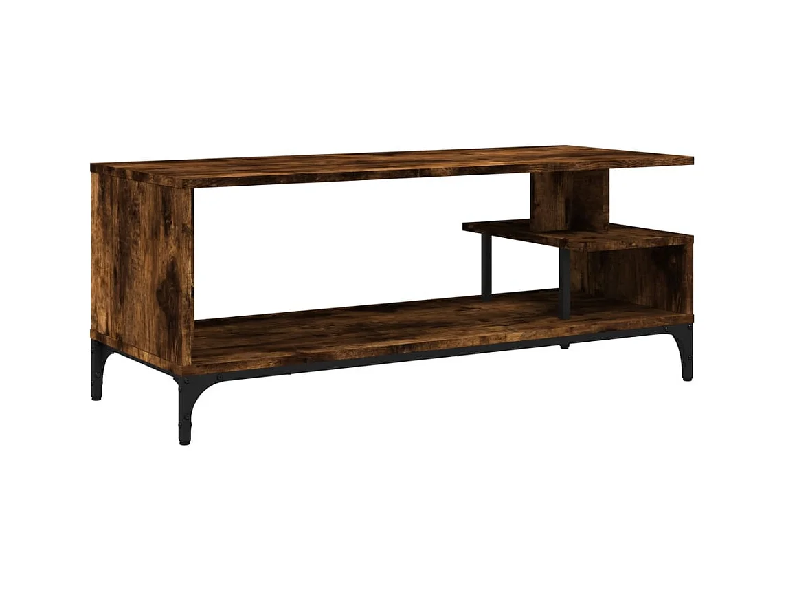 Trondheim  Tv-meubel 102x40x41 cm hout en gepoedercoat staal gerookt eiken