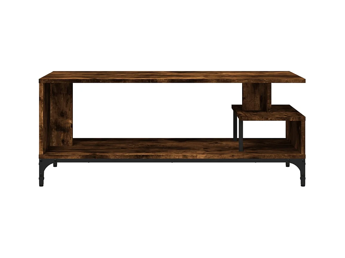 Trondheim  Tv-meubel 102x40x41 cm hout en gepoedercoat staal gerookt eiken