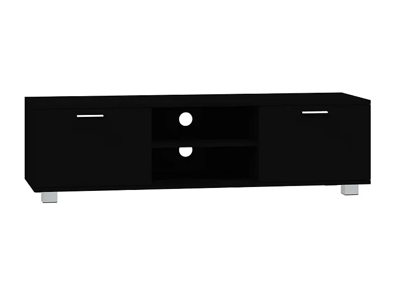 Stuarts Draft  Tv-meubel 140x40,5x35 cm bewerkt hout zwart