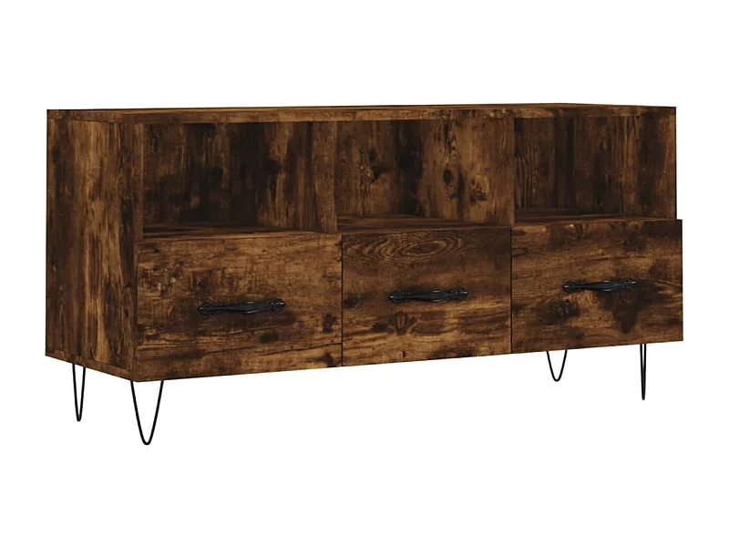 Juana Fernanda  Tv-meubel 102x36x50 cm bewerkt hout gerookt eikenkleurig
