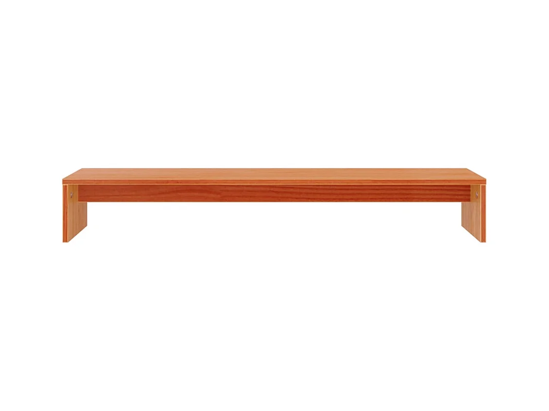 Prolenta Premium -  Support de moniteur marron miel 100x27x15 cm bois de pin solide
