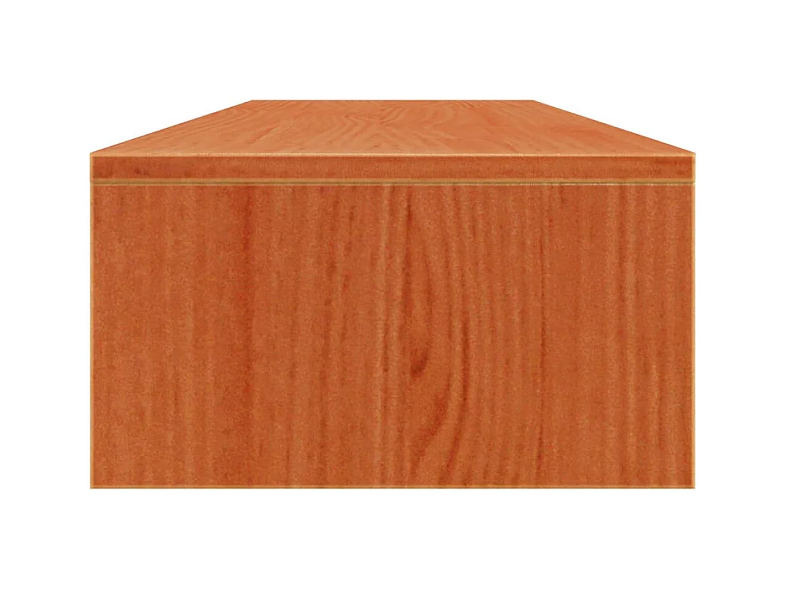 Prolenta Premium -  Support de moniteur marron miel 100x27x15 cm bois de pin solide