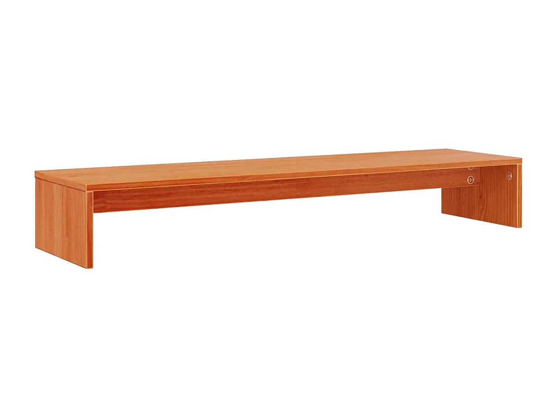 Prolenta Premium -  Soporte de monitor madera maciza pino marrón cera 100x27x15 cm