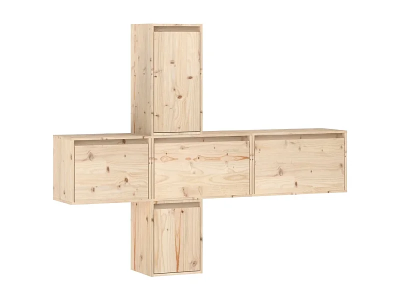 Blanchardstown  Meubles TV 5 pcs Bois massif de pin