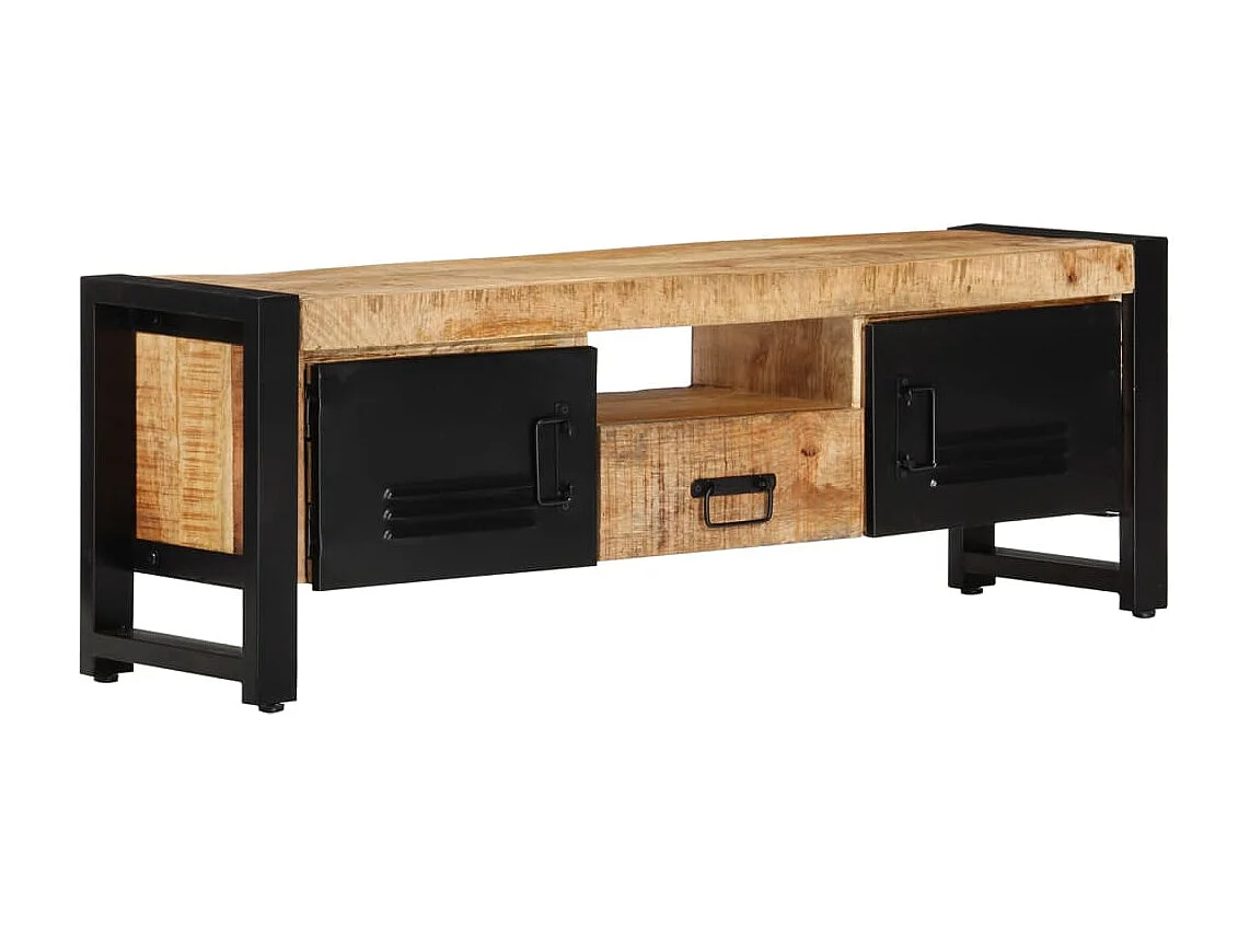 Sophie-Claudine-Marie  Mueble de TV madera maciza de mango 120x30x40 cm