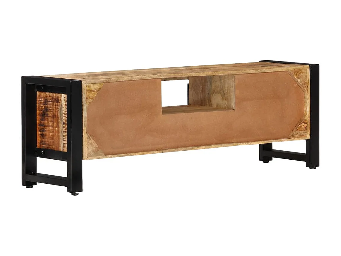 Sophie-Claudine-Marie  Mueble de TV madera maciza de mango 120x30x40 cm