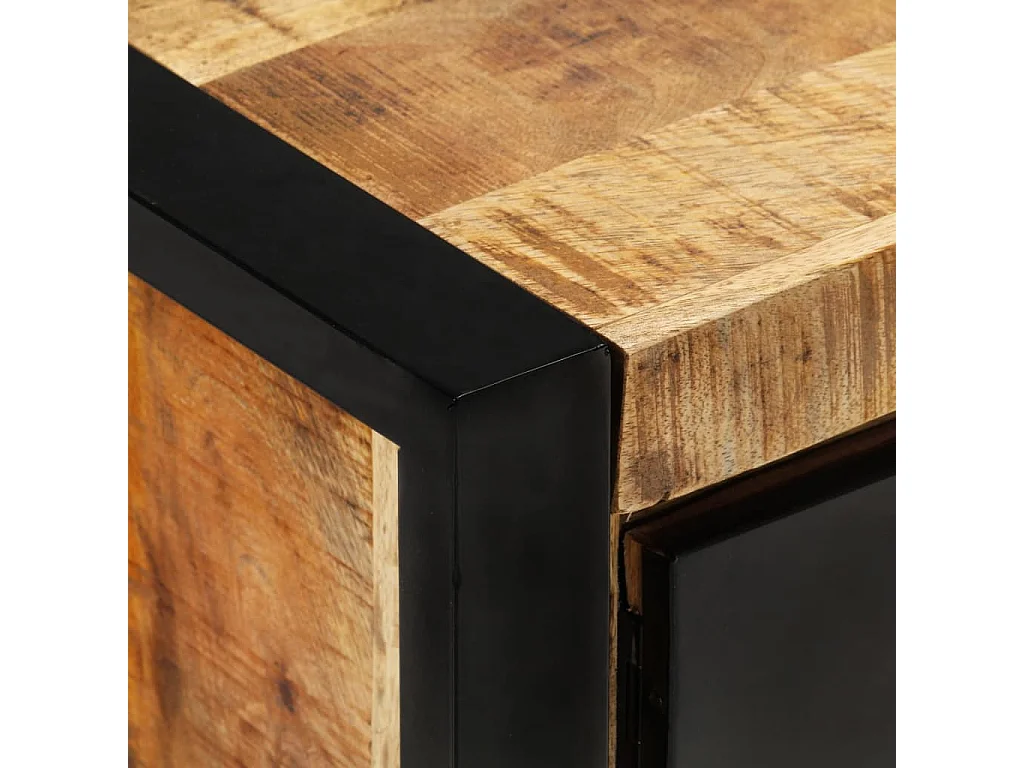 Sophie-Claudine-Marie  Mueble de TV madera maciza de mango 120x30x40 cm
