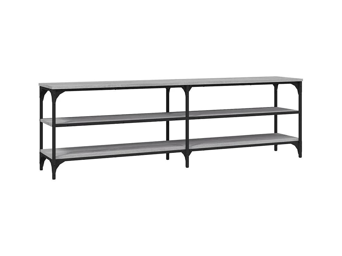 Chiloquin  Meuble TV sonoma gris 160x30x50 cm bois d'ingénierie