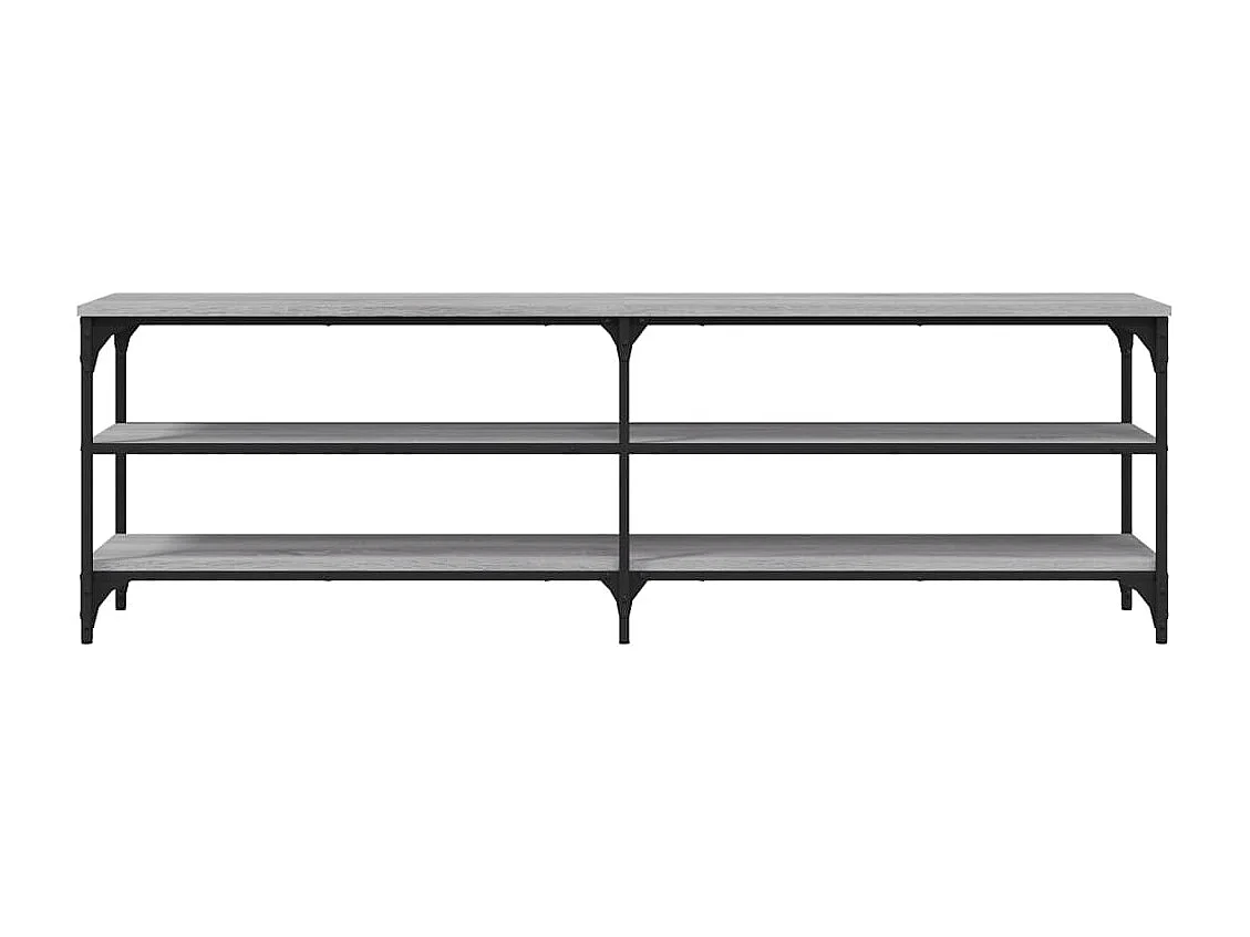 Chiloquin  Meuble TV sonoma gris 160x30x50 cm bois d'ingénierie